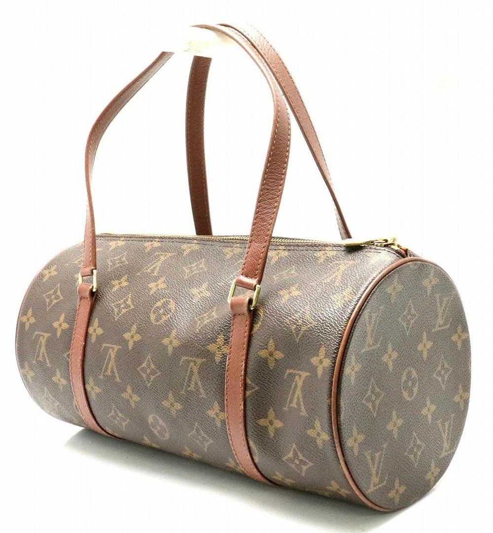 Louis Vuitton Handbag Clutch Papillon Cylindrical Monogram Brown